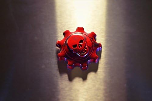 Inspired by Gears of Wars video game GOW fridge magnet.(SM, Red/Black)