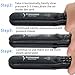 Steam Straighteners for Hair, Professional Steam Flat Iron with Adjustable Temperature for All Types of Hair, Ceramic Tourmaline Flat Iron, Dual 110-240V Voltage, Black