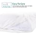 Adoric 300 thread count brushed microfiber Queen Size Pillowcase Covers, White