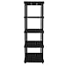 Keter Resin 5-Tier Freestanding Multipurpose Shelf Display Rack for Basement, Kitchen, and Garage Storage Shelving and Organization, 24