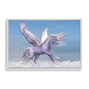 signwin Framed Canvas Wall Art Unicorn Canvas Prints...