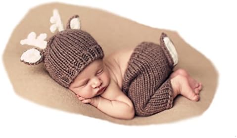 ORIGINAL DESIRE Fashion Newborn Baby Photography Props Outfits Christmas Deer With Hat Pant