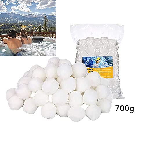 Tee Vee Pool Filter Balls Eco-Friendly Fiber Filter Media 1.5lb for Swimming Pool Sand Filters (Equals 50 lbs Pool Filter Sand)