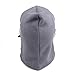 Triwonder 6 in 1 Thermal Fleece Balaclava Hood Police Swat Ski Bike Wind Stopper Mask (Grey)