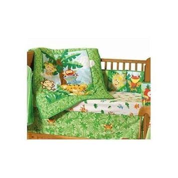 greenery crib bedding