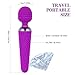 Electric Wand Massager, Women Cordless Waterproof Handheld Personal Massger with 12 Powerful Pattern, MELO Rechargeable Lightweight Therapeutic Body Magic Massager for Muscle Aches and Sports Recovery
