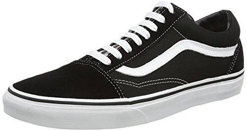 Vans Old Skool Unisex Adults' Low-Top Trainers Black/White 6