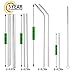 ZFITEI Stainless Steel Metal Straws, Reusable Comfortable Rounded tip Drinking Straws, Anti-Scratch Stainless Steel Straw Set of 7, Straws for 30&20 Oz Tumbler, Bubble Boba Tea Straws，7 Styles