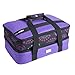 Pursetti Casserole Carrier - Expandable Insulated Bag Perfect as Lasagna & Pie Carrier for Potluck, Family and Holiday Parties (Purple w/Purple Circle Accent)