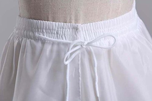 V.C.Formark Crinoline Underskirt Petticoat Half slip for Wedding Bridal Dress White