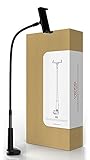 VICXXO Cell Phone Clip Holder Long Arm Flexible Lazy Mobile Holder Stand SmartPhone Mount Gooseneck Bracket for Bedroom, Office, Kitchen, Car - Black