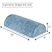 Foot Rest Cushion Under Desk - Pack of Two - Doubles As Back and Knee Support - Half-Moon Ergonomic Memory Foam Footrest Bolster Pillows