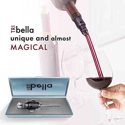 TRIbella Air Speed Wine Aerator, DripFree, Artisan Wine Pourer with