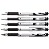 uni-ball 207 Impact Stick Rollerball Gel Pen, Bold, Blue, 5 Pens Per Order 65801