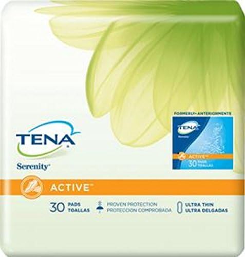 Tena/Serenity Active Ultra Thin, Regular Length 30 Count(PACK OF 2) by SCA