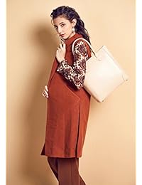 BOSTANTEN Bolso de mano de piel para mujer, diseño de bolso de mano, Blanco