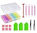 RoterSee DIY Diamond Painting Cross Stitch Tool Set Diamond Embroidery Box Set Diamond Painting Accessory Storage Box, Diamond Stones Dividers Box Organizer