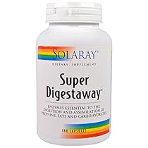 Solaray Super Digestaway Capsules, 180 Count