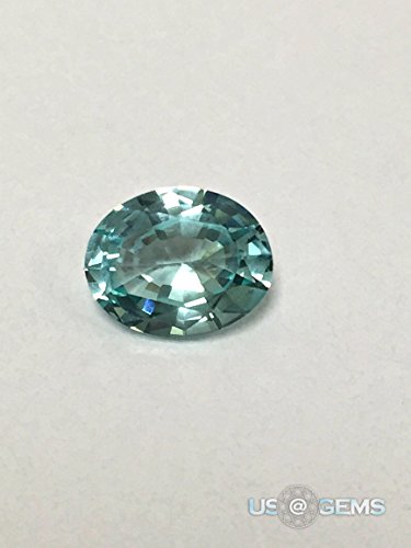 Aquamarine. Excellent Oval Brilliant Cut 10x8 mm. 2,85 Ct. Nanosital. US@GEMS - Created Green Technology Gemstone.
