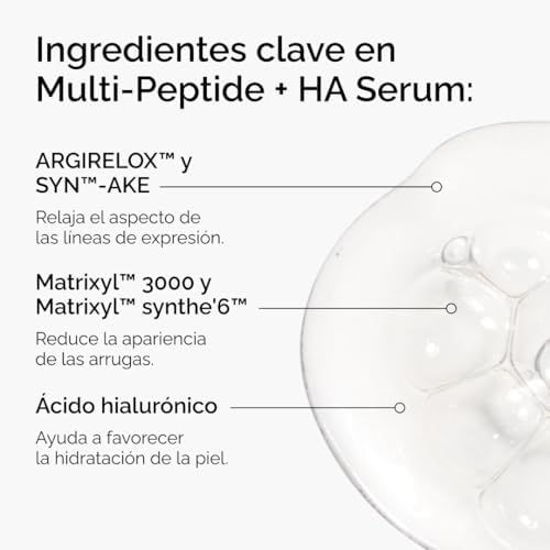 Sérum Multi-Peptídeo + AH, Sérum Multipeptídico com Ácido Hialurónico, Fórmula Anti-envelhecimento para pés de galinha, elasticidade e firmeza, 30 ml