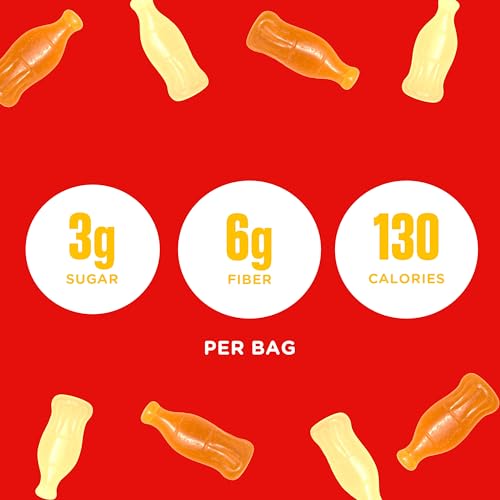 SMART SWEETS COLA GUMMIES, 1.8OZ (PACK OF 12), CANDY WITH LOW SUGAR (3G), LOW CALORIE (100), NO ARTIFICIAL SWEETENERS, VEGAN, PLANT-BASED, GLUTEN-FREE, HEALTHY SNACK FOR KIDS & ADULTS