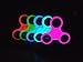 Fidget Spinner Glow in the Dark Hand Spinner fidget toy Fluorescent Hybrid Ceramic Bearing (Luminous Orange)