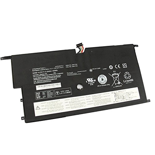 YXKC Replacement Battery Compatible with Lenovo ThinkPad New X1 Carbon 14 45N1701 45N1702 45N1703 4ICP5/58/73-2 - 14.8V 45wh