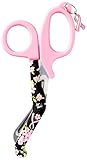 Koi Women's Stainless Steel 5-1/2 Inch Scissors with Tokidoki Print and Charm, in The Pink, One Size