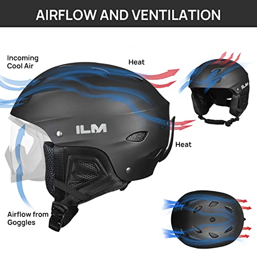 ILM Ski & Snowboard Helmet for Adult Men Women, Youth & Kids Snow