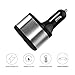 Smart Car Charger, Dual USB Ports 3.1A + 1 Socket Cigarette Lighter Splitter Car Power Adapter 80W for iPhone iPad Android Samsung GPS/DVR/DVD