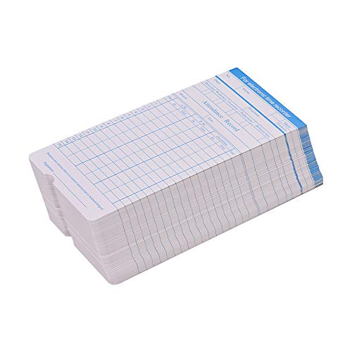 Aibecy DOYO Time Card 2-Sided Monthly Format Size 7.4 3.3 Inch for Employee Attendance Various Time Clock Recorder Machine, 100pcs/ Pack - Thumbnail 6