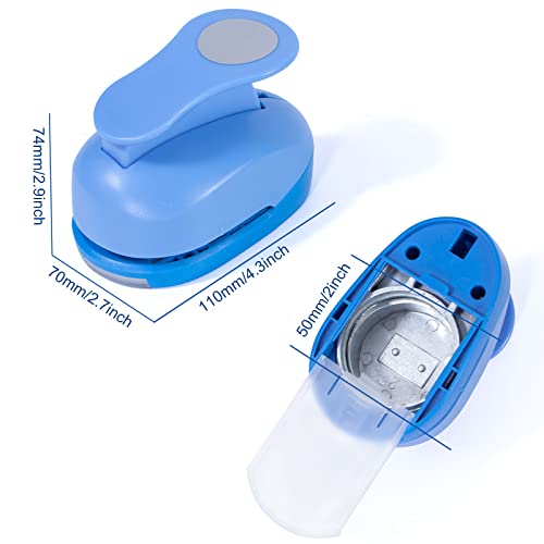 Katfort 2 Inch Circle Punch, Craft Hole Punch Shapes, Circle Punches for Paper Crafts, Cardstock