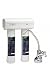 EcoPure ECOP20 Dual Stage Undersink Water Filtration System, White primary