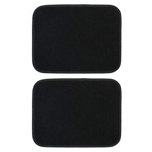 Copap 4pcs Full Set Carpet Floor Mats Universal Fit Mat for Car SUV, Van & Trucks - Front & Rear Driver & Passenger Seat ( Black ) - Thumbnail 3