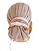 ShariRose Boho chic headscarf tichel headwear for women with pink floral lace wrap! Handmade (075)