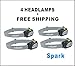Yalumi LED Headlamp, Spark, with Advanced Aspherical LED Lens, Brightest LED with140 Lumens Output, Energy Saving Design, 3 Packs, Great for Camping, Sports and Home Improvement