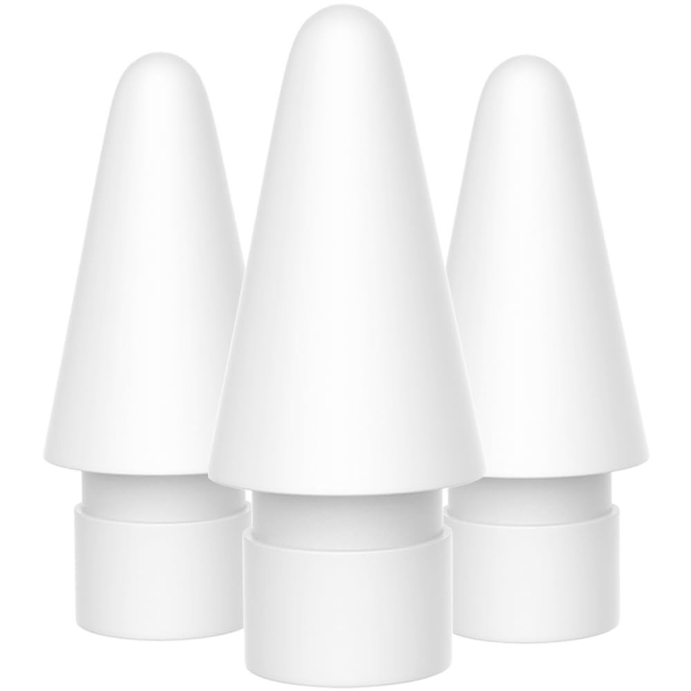 Tucana Pen Tips Compatible for iPad Pencil 1st & 2nd Generation (3-Pack) (White)