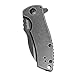 Kershaw Spline Folding Knife (3450BW); 8Cr13MoV Stainless Steel, Blackwash Finish, SpeedSafe Assisted Open, Reversible Deep Carry Clip, Frame Lock; 4.4 oz., 2.9 in. Blade, 6.8 in. Overall Length