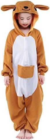 Newsiamese Kids Halloween Kangaroo Cosplay Pajama Unisex Children Costume (105(suitable for 47.2-51.2 in. ))