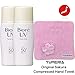 Biore UV Sarasara Face Milk 30ml, Sunscreen, SPF50+ PA++++, Latest Package, Set of 2 with YUMERIA Original Sakura Compressed Hand Towel (Face Milk)