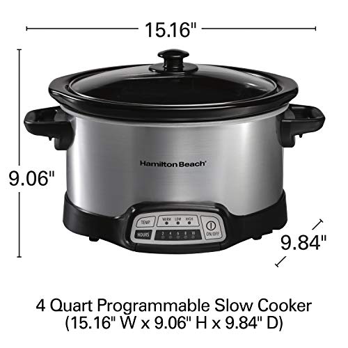Hamilton Beach Programmable Slow Cooker with Flexible Easy Programming