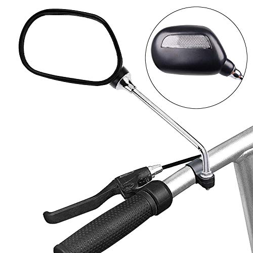 Yizhet Bike Mirror, 1 Pair Bicycle Rearview Mirrors, Mountain Bike Handlebar Mirror, Adjustable Rotatable Handlebar Glass Mirror, Safe 360 Rotation Rearview Mirror Mountain Bike Motorcycle - Thumbnail 5