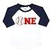 Baseball One Boys Birthday Shirt 1st Birthday Shirt Boys Blue Baseball T Shirt for Boys 1st Birthday Shirt, Blue, 18 Months
