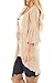 Spadehill Women Lace Open Front Kimono Cardigan 3/4 Bell Sleeve Beach Cover Up Light Orange L