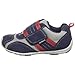 pediped Flex Adrian Sneaker (Toddler/Little Kid),Navy/Grey/Red,26 EU (9-9.5 M US Toddler)