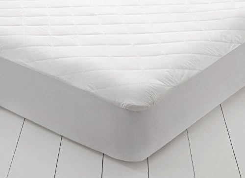 East Coast Twin Size Fitted Mattress Pad Protector - Breathable Quilted Soft Cotton Mattress Pad Cover Bedding Topper Protection, Stain, Moisture Resistant, 300 Thread Ct, 18" Deep, Machine Washable