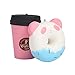 TEEGOMO Cute Panda Donuts and Pink Coffee Cup Slow Rising Scented Jumbo Squishy Stress Relief Squeeze Decorations Kids Toy