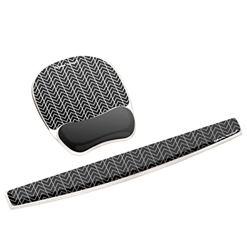 Fellowes Photo Gel Keyboard Wrist Rest with Microban Protection, Black