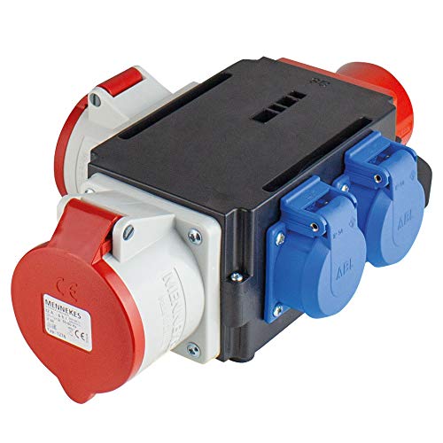 AS Schwabe Mixo Adapter/Power Splitter Versatile, Space-Saving, Universal, Mobile and Robust, 60522