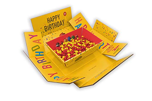 M&M’S Chocolate Gift Box, Milk Chocolate Candy for Birthday Gifts, Surprise Box, 2 lbs Total